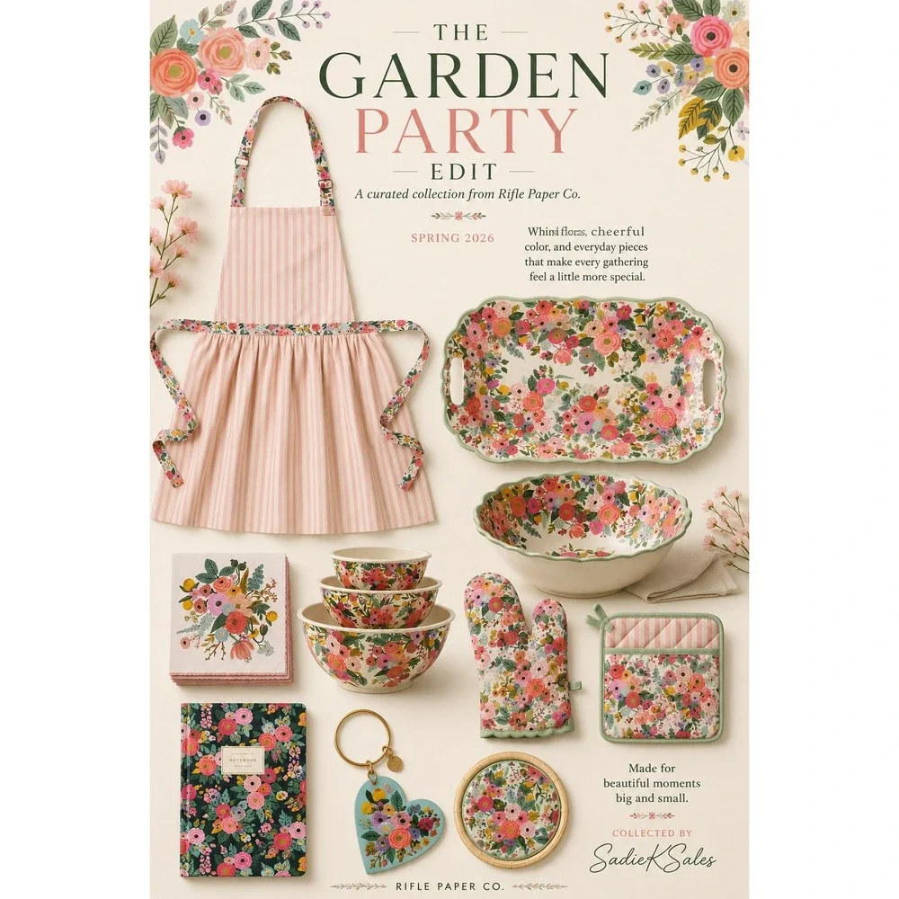 Rifle Paper Co. Garden Party Melamine Serving Tray, Target